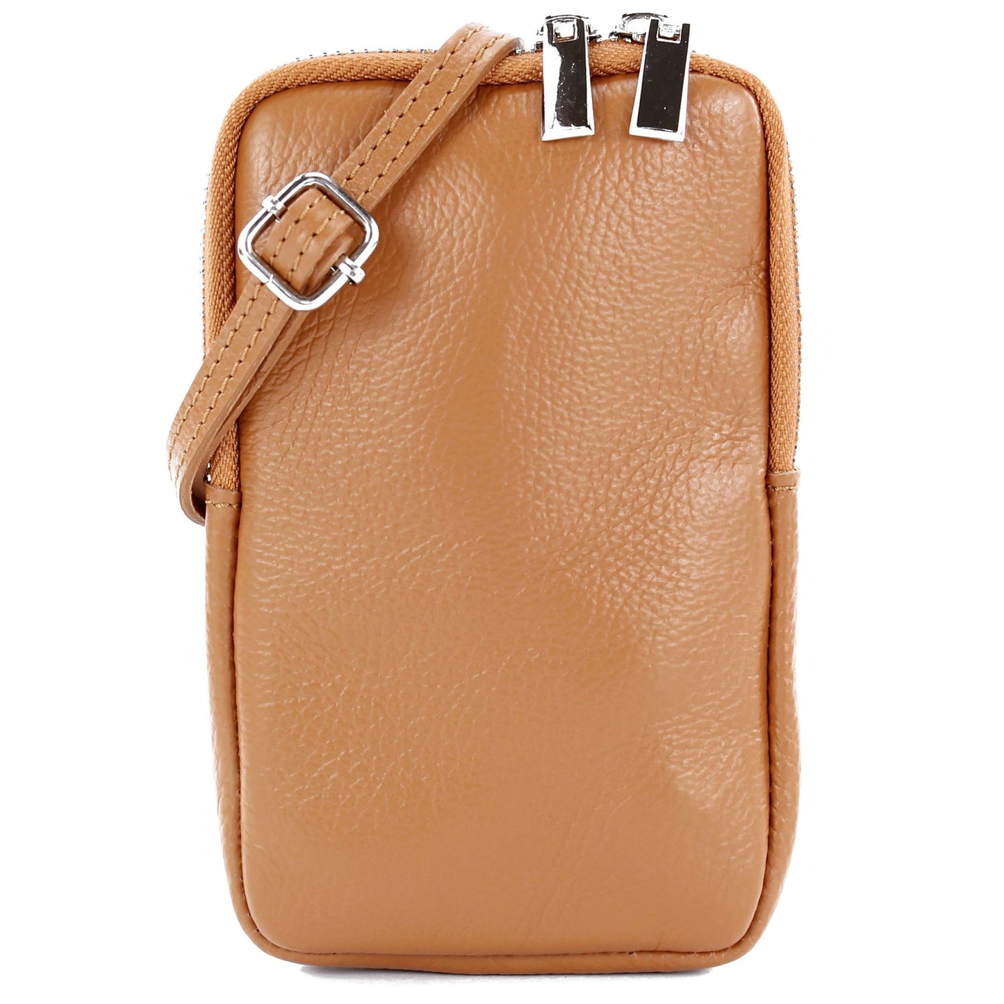 modamoda de - T197 - ital. Leder Umhängetasche Handytasche Klein
