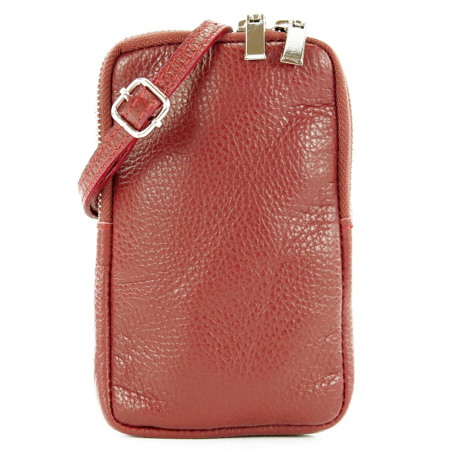 modamoda de - T197 - ital. Leder Umhängetasche Handytasche Klein