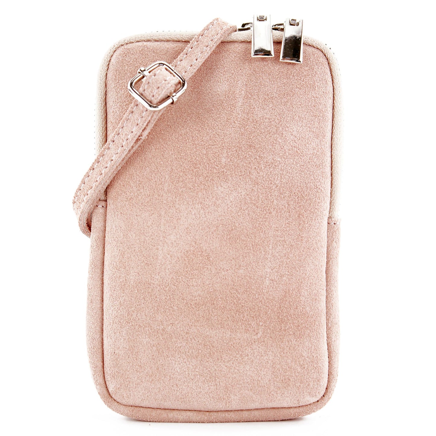 modamoda de - T197 - ital. Leder Umhängetasche Handytasche Klein