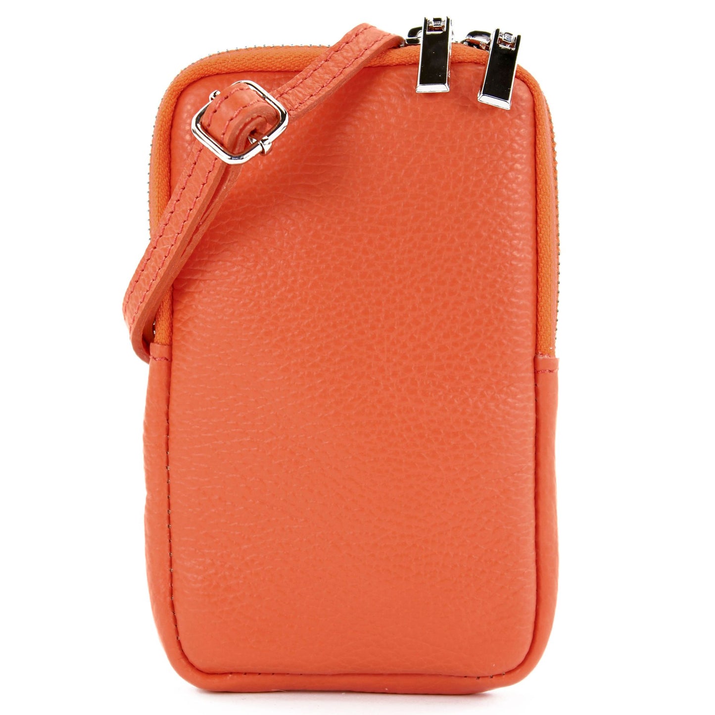 modamoda de - T197 - ital. Leder Umhängetasche Handytasche Klein