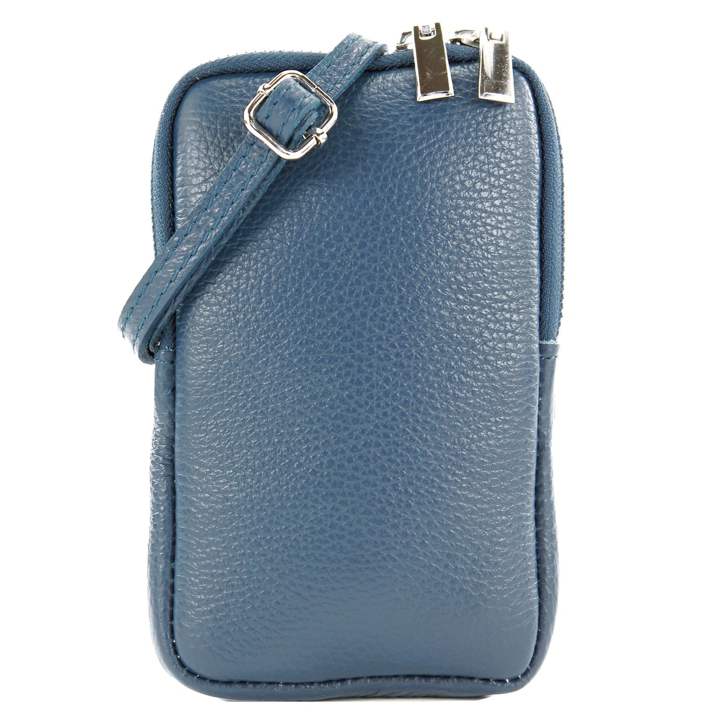 modamoda de - T197 - ital. Leder Umhängetasche Handytasche Klein