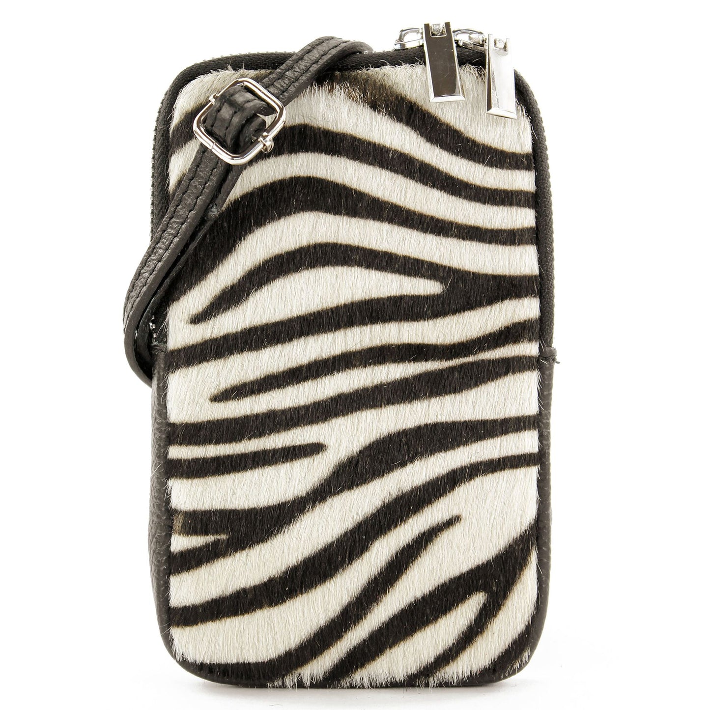modamoda de - T197 - ital. Leder Umhängetasche Handytasche Klein