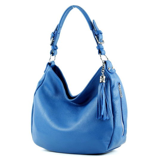 modamoda de T200 Damen Leder Schultertasche Henkeltasche handmade in Italy