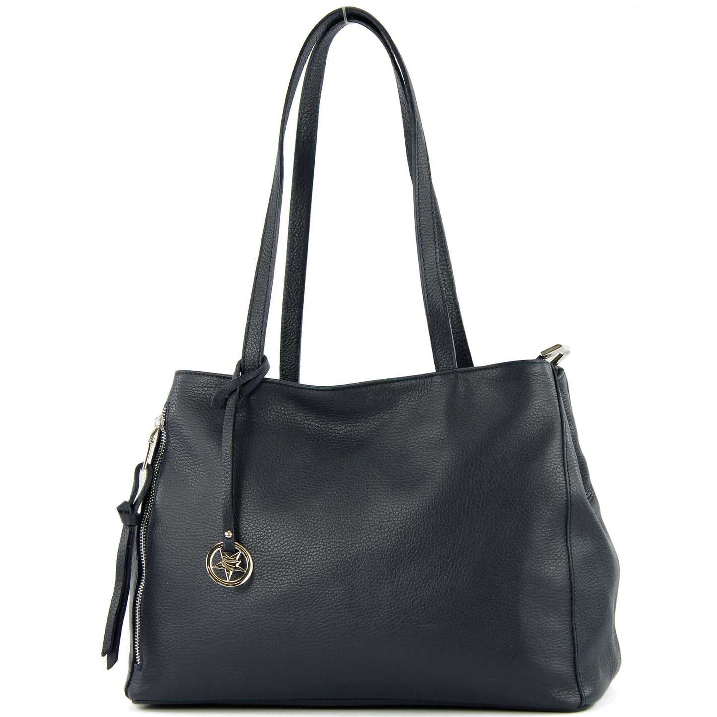 modamoda de T205 Damen Leder Schultertasche Shopper Henkeltasche handmade in Italy