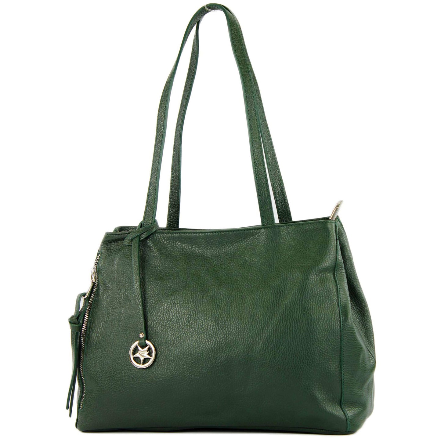 modamoda de T205 Damen Leder Schultertasche Shopper Henkeltasche handmade in Italy