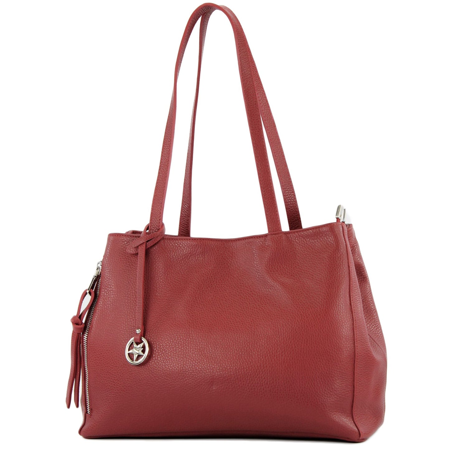 modamoda de T205 Damen Leder Schultertasche Shopper Henkeltasche handmade in Italy