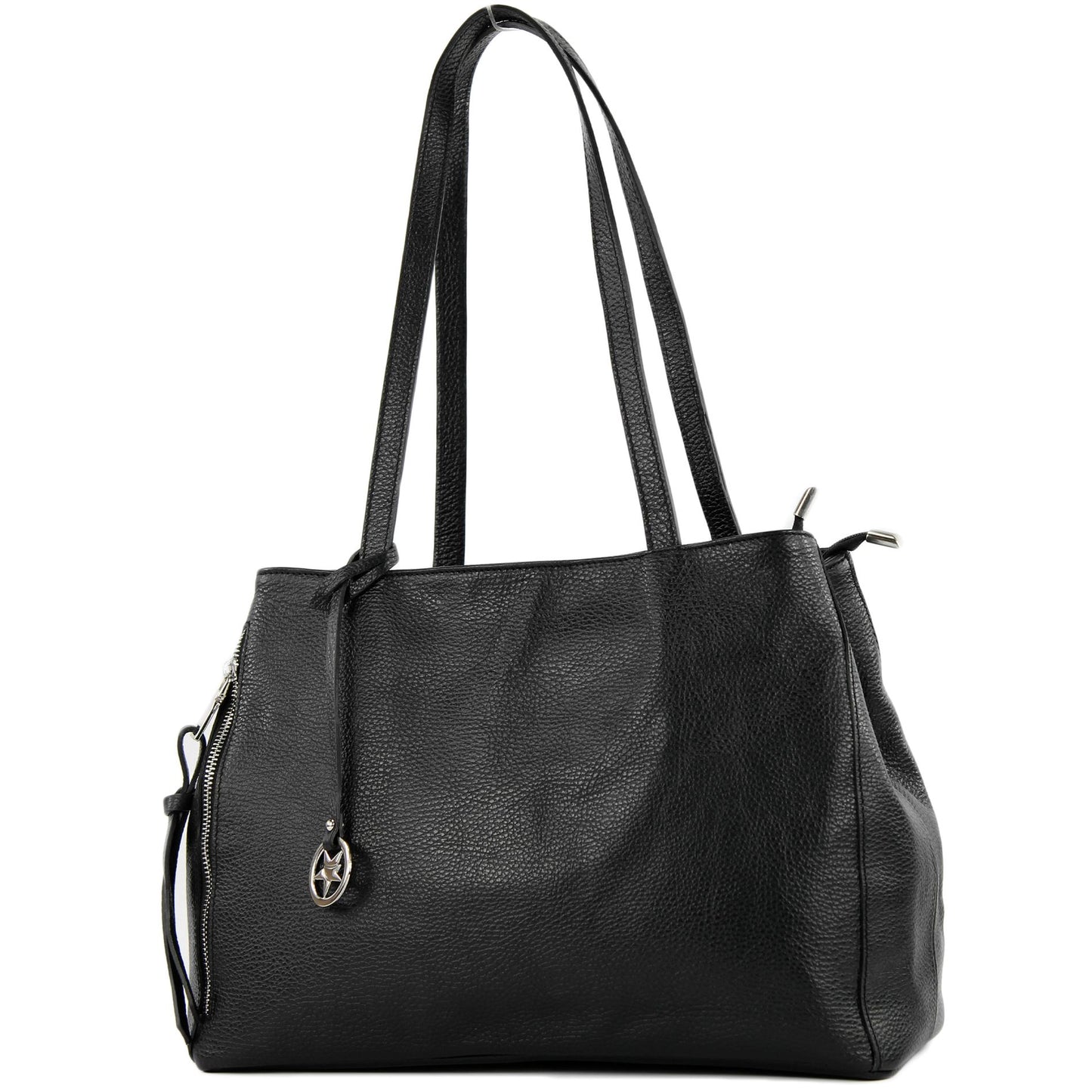 modamoda de T205 Damen Leder Schultertasche Shopper Henkeltasche handmade in Italy