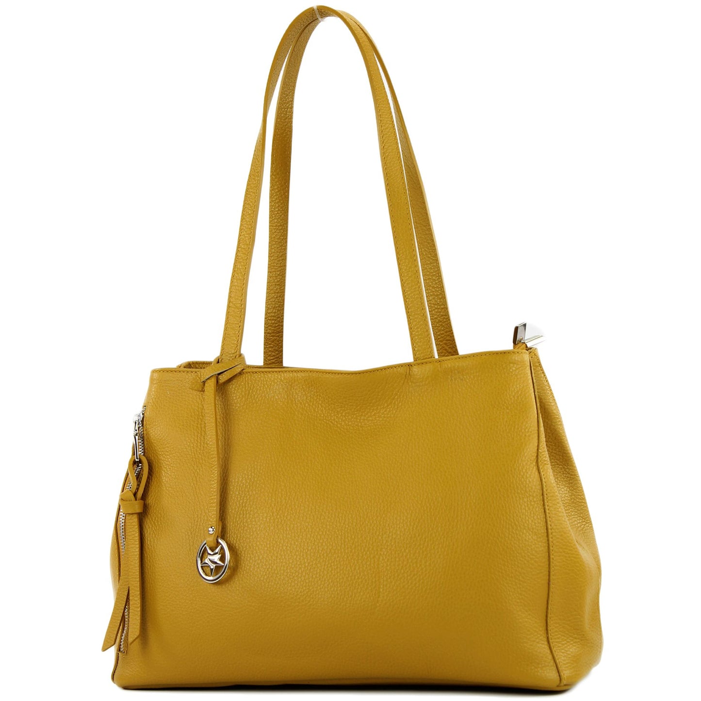 modamoda de T205 Damen Leder Schultertasche Shopper Henkeltasche handmade in Italy