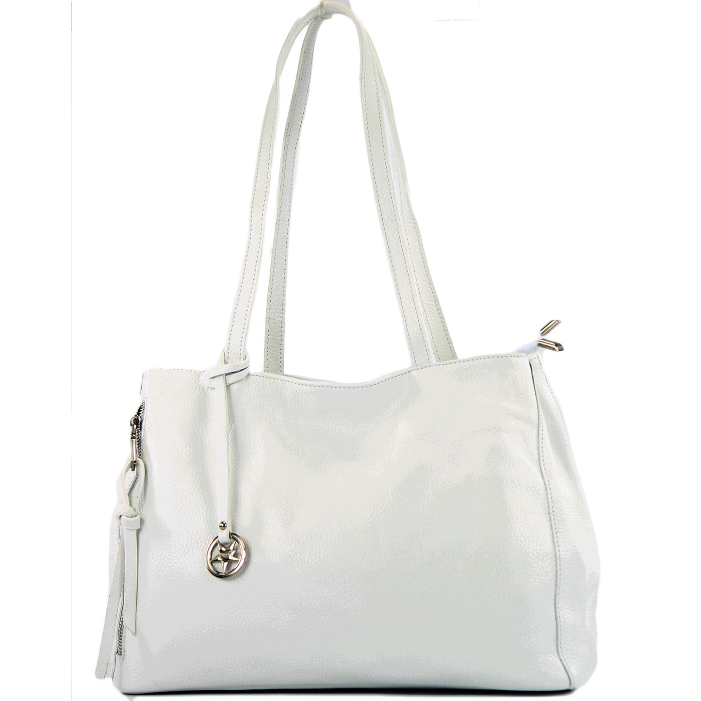 modamoda de T205 Damen Leder Schultertasche Shopper Henkeltasche handmade in Italy