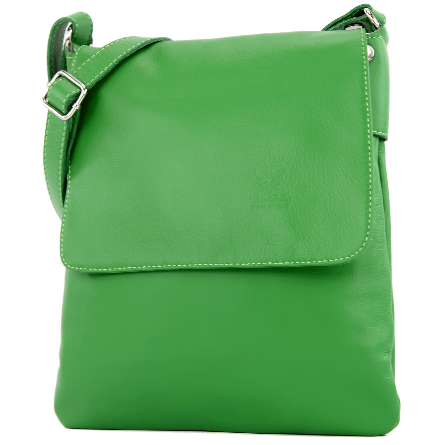 modamoda de - T207 - ital. Umhängetasche Schultertasche aus Nappaleder