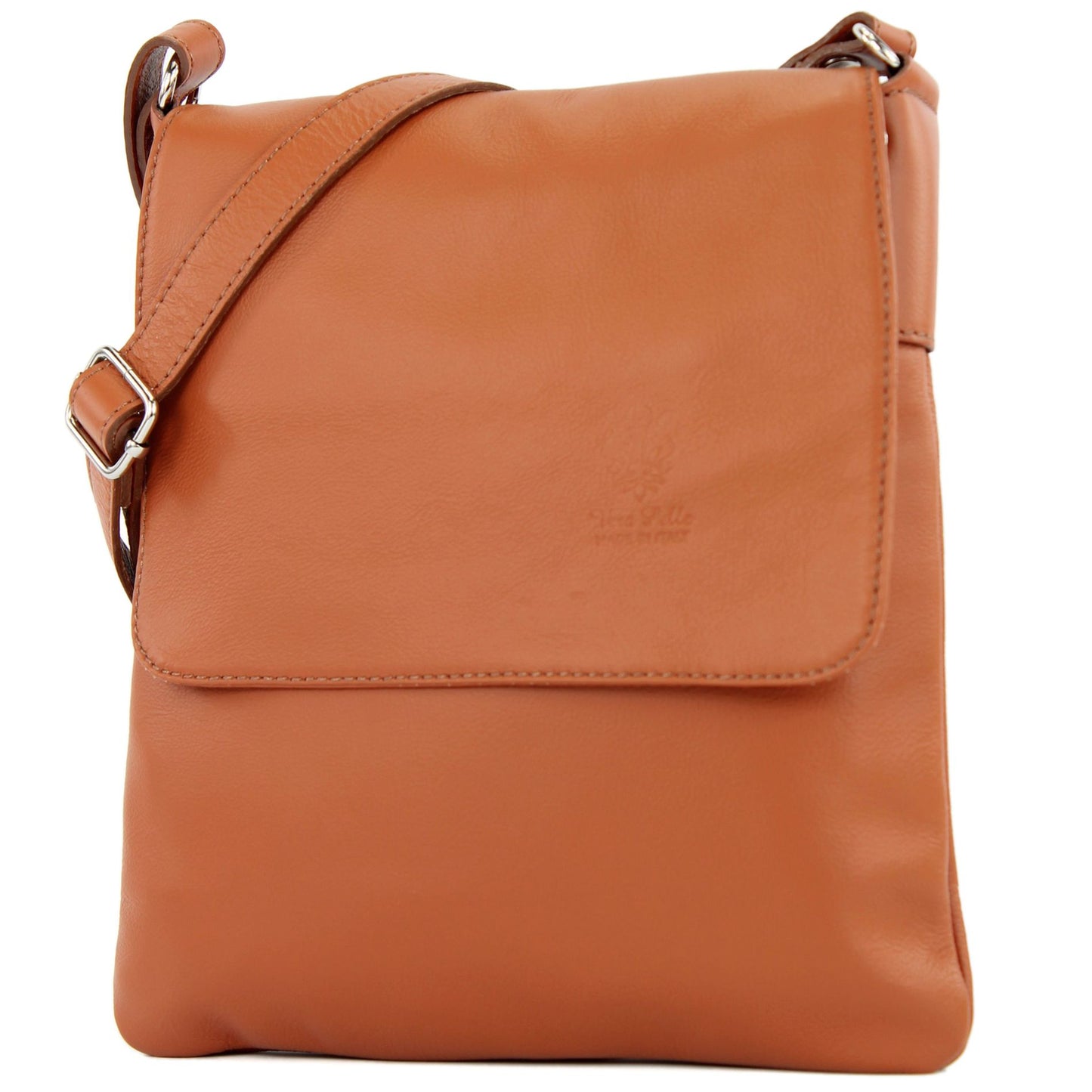 modamoda de - T207 - ital. Umhängetasche Schultertasche aus Nappaleder