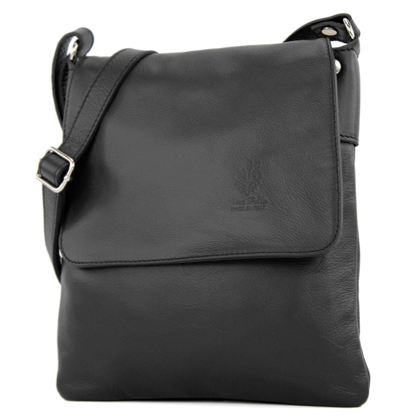 modamoda de - T207 - ital. Umhängetasche Schultertasche aus Nappaleder