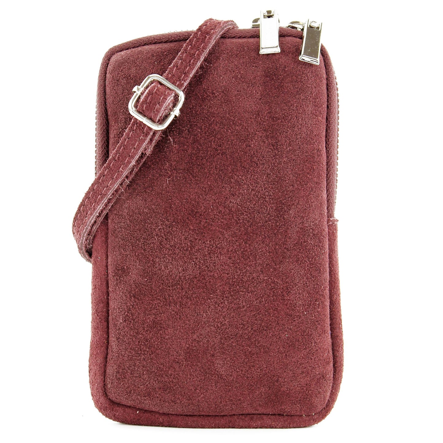 modamoda de - T197 - ital. Leder Umhängetasche Handytasche Klein