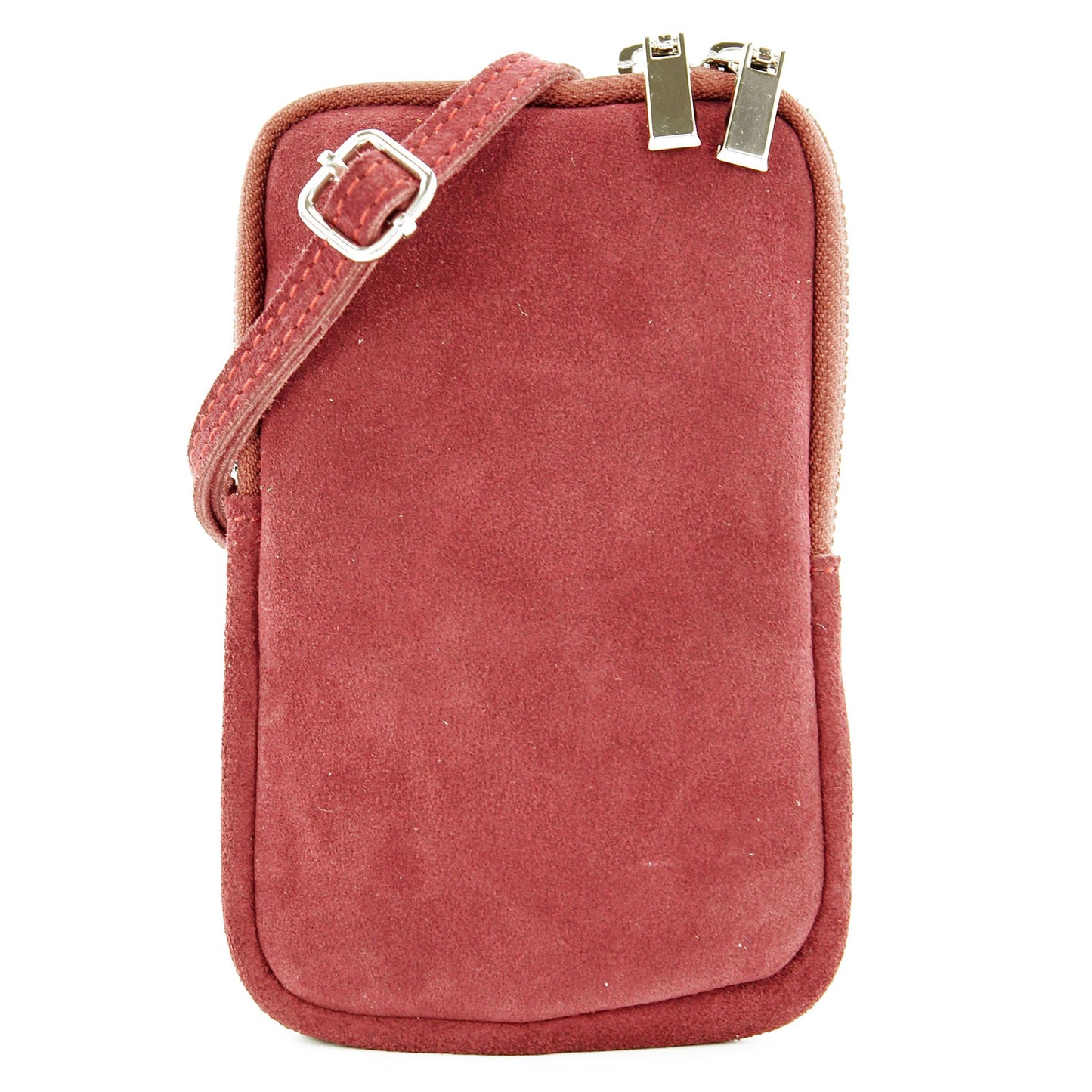 modamoda de - T197 - ital. Leder Umhängetasche Handytasche Klein