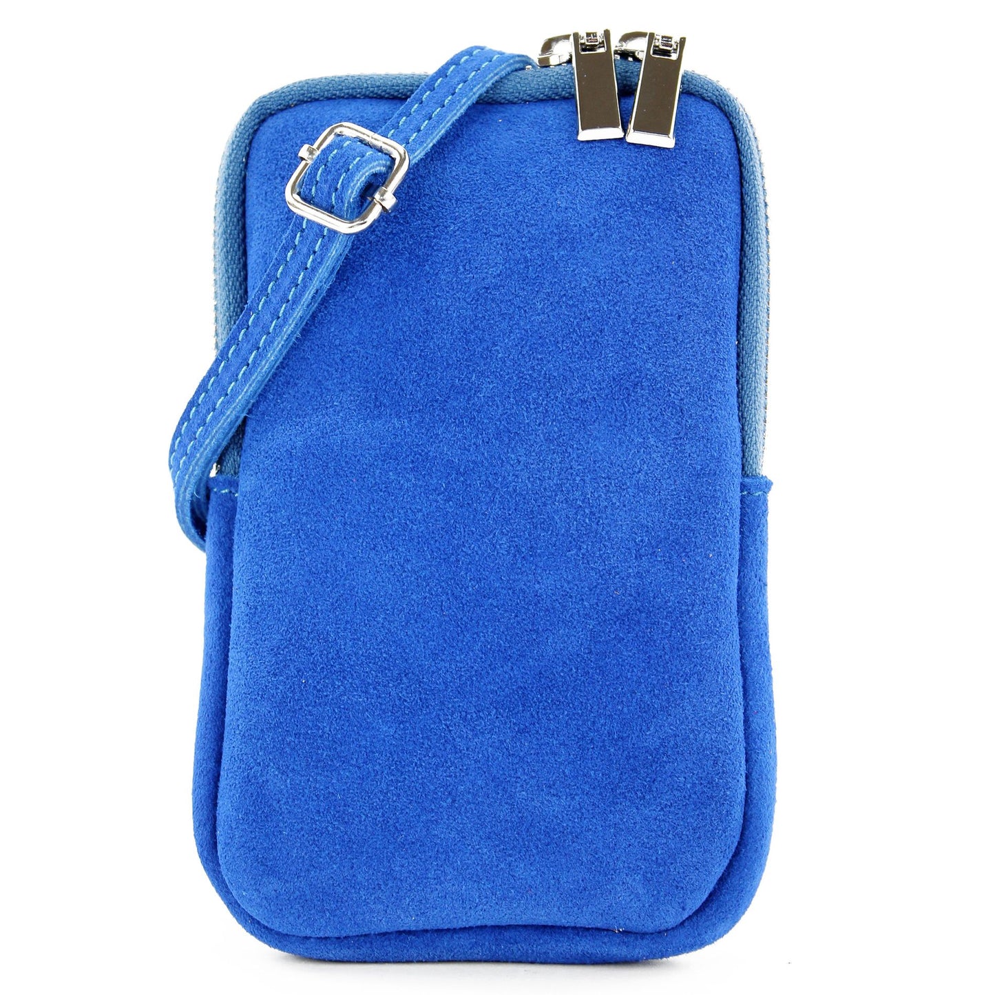 modamoda de - T197 - ital. Leder Umhängetasche Handytasche Klein