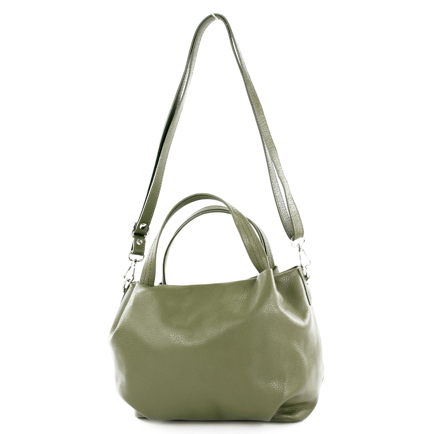 modamoda de T218 Damen Leder Henkeltasche Tragetasche Schultertasche handmade in Italy