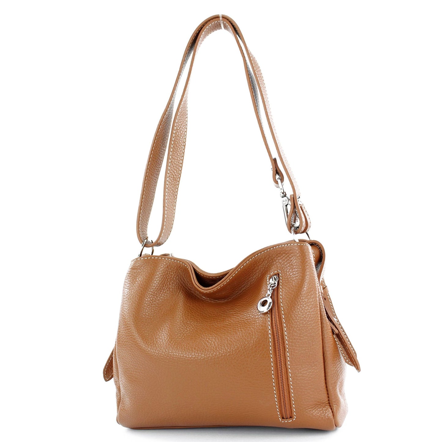 modamoda de - T220 - ital. Schultertasche Klein aus Echtleder