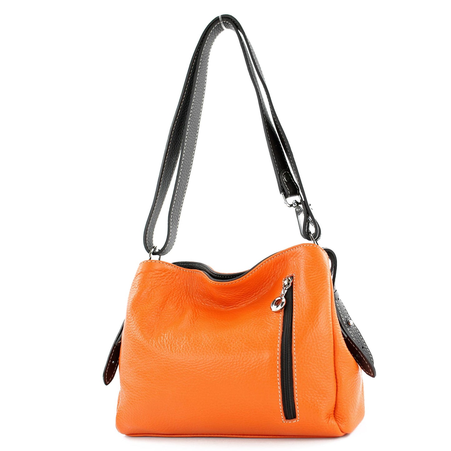modamoda de - T220 - ital. Schultertasche Klein aus Echtleder
