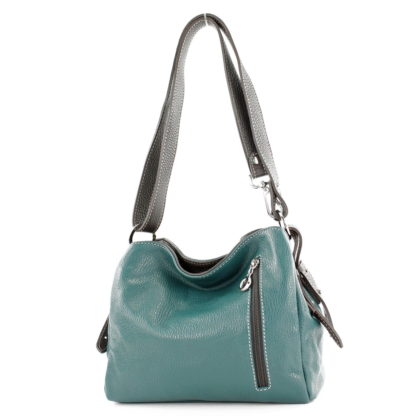 modamoda de - T220 - ital. Schultertasche Klein aus Echtleder