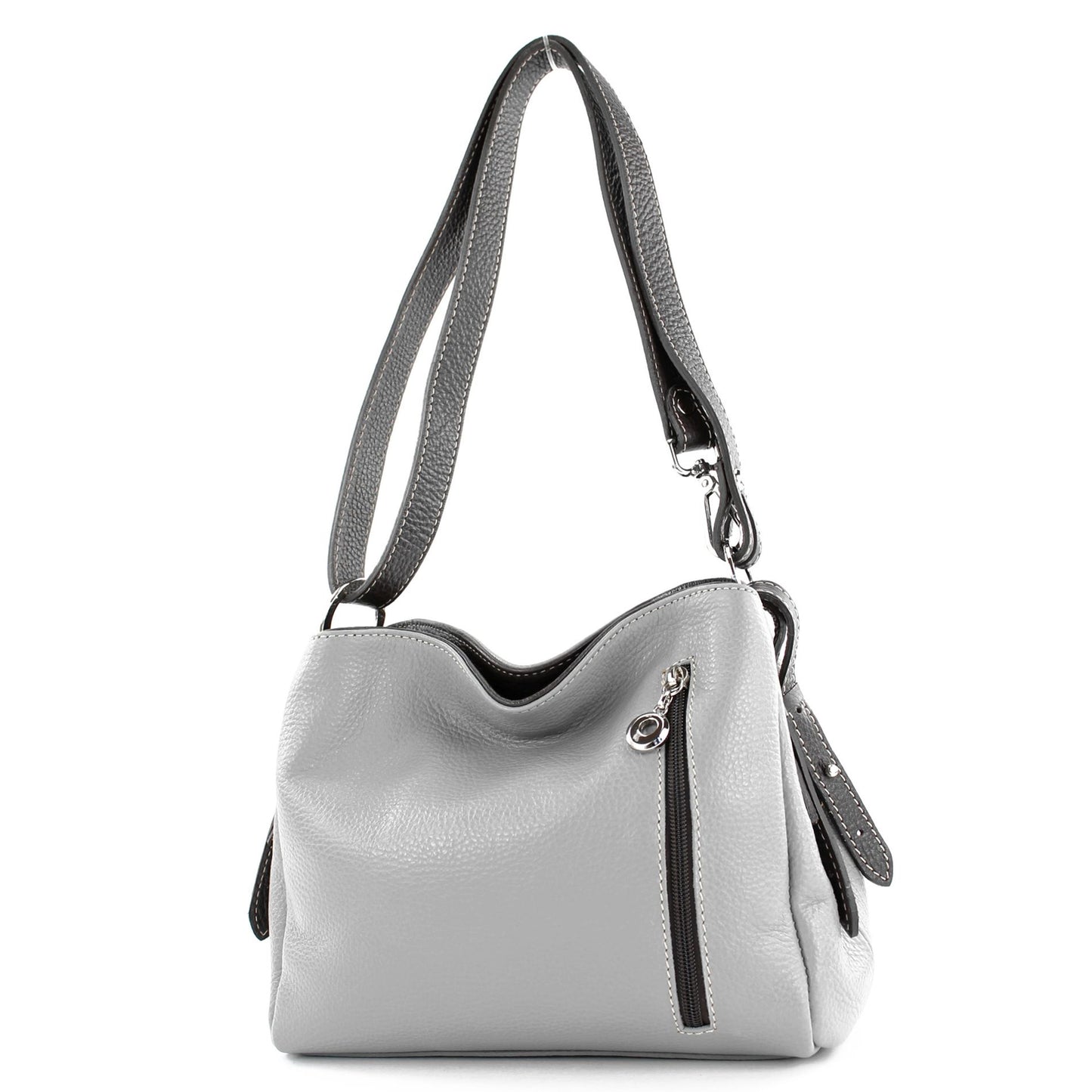 modamoda de - T220 - ital. Schultertasche Klein aus Echtleder