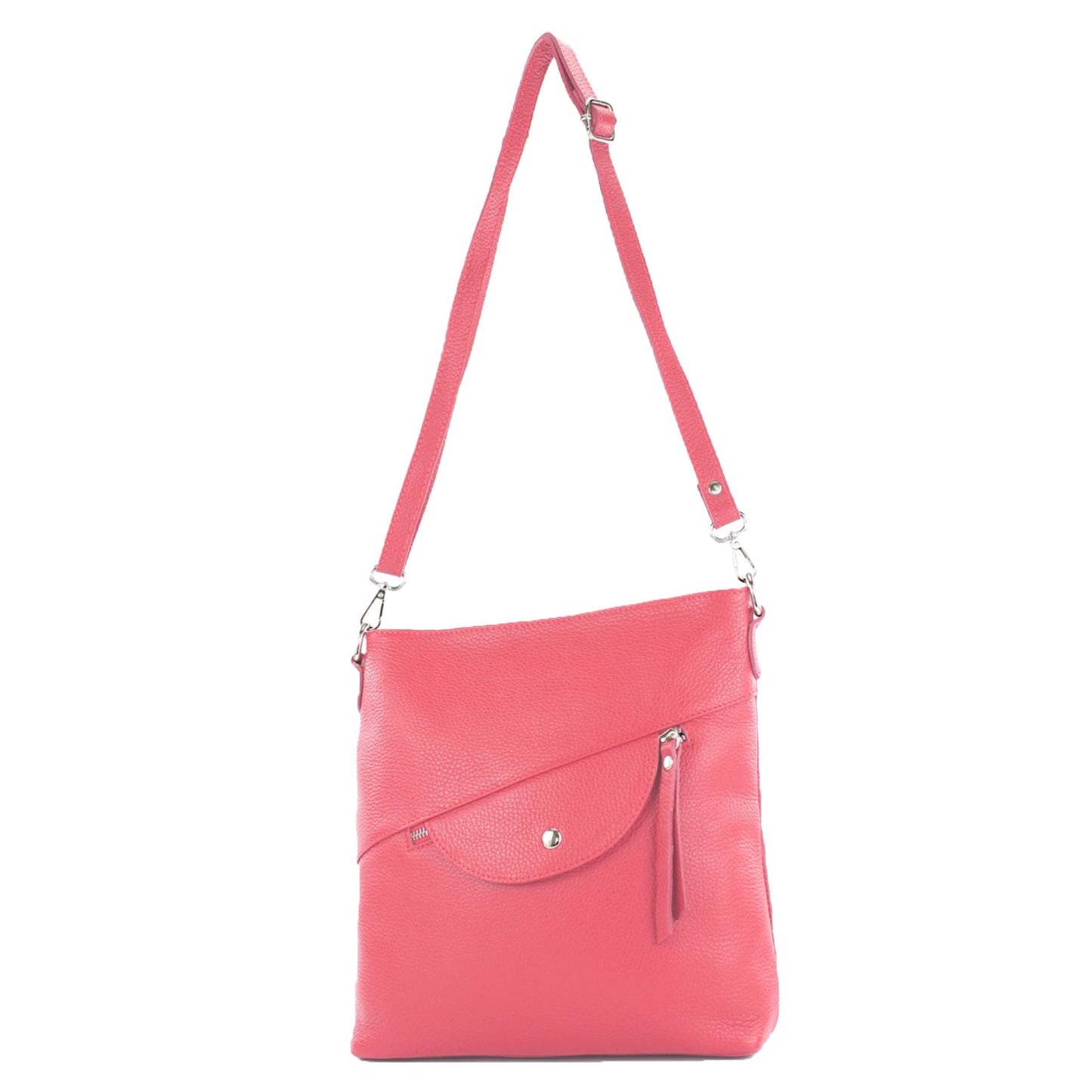 modamoda de T223 Damen Leder Umhängetasche Schultertasche Medium handmade in Italy