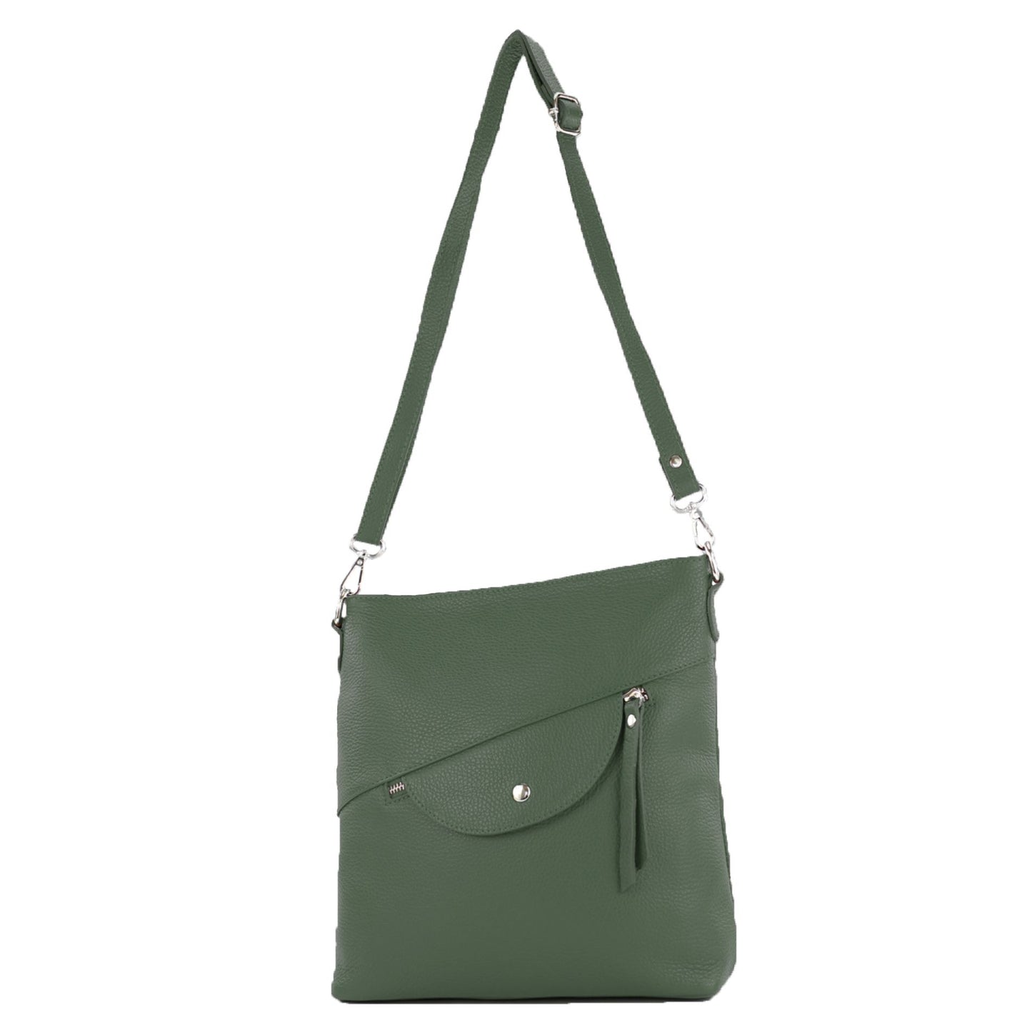 modamoda de T223 Damen Leder Umhängetasche Schultertasche Medium handmade in Italy