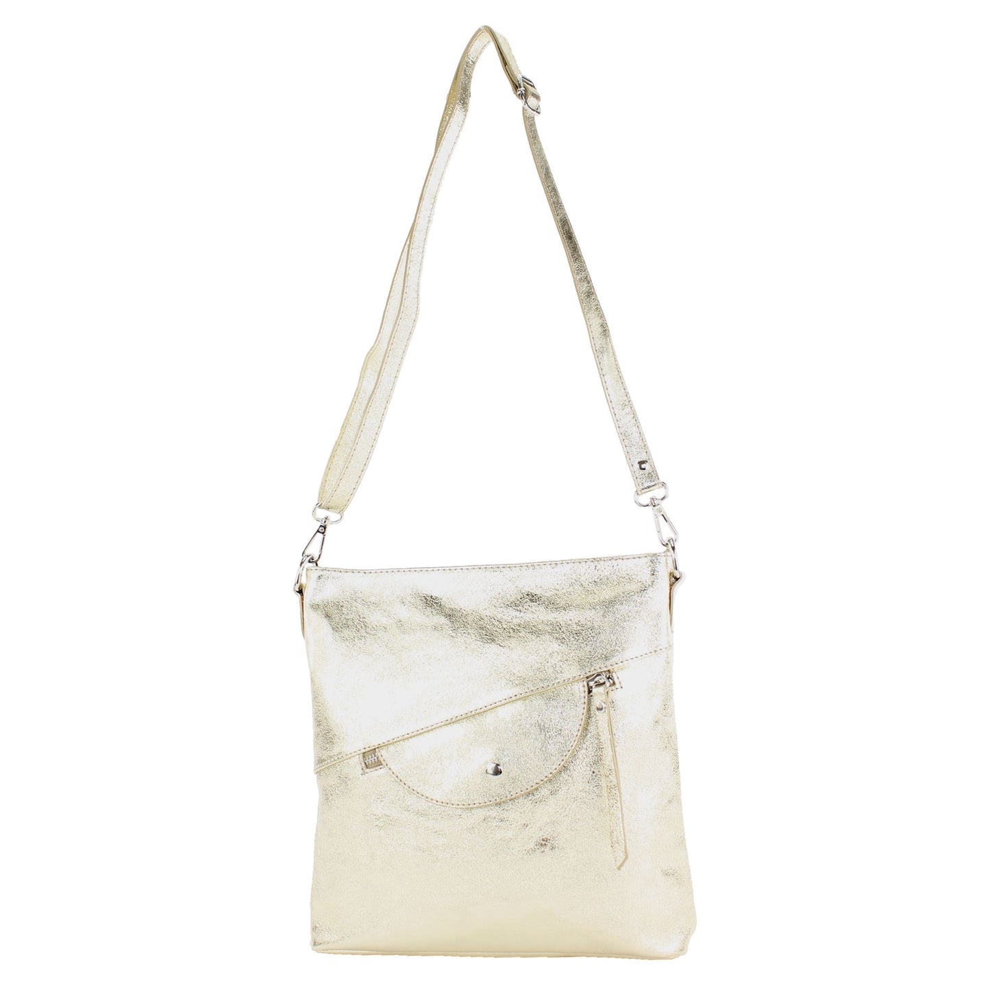 modamoda de T223 Damen Leder Umhängetasche Schultertasche Medium handmade in Italy