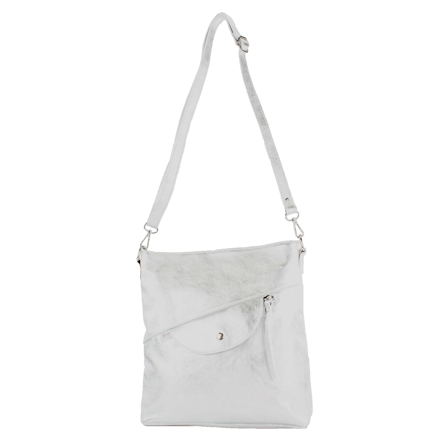 modamoda de T223 Damen Leder Umhängetasche Schultertasche Medium handmade in Italy