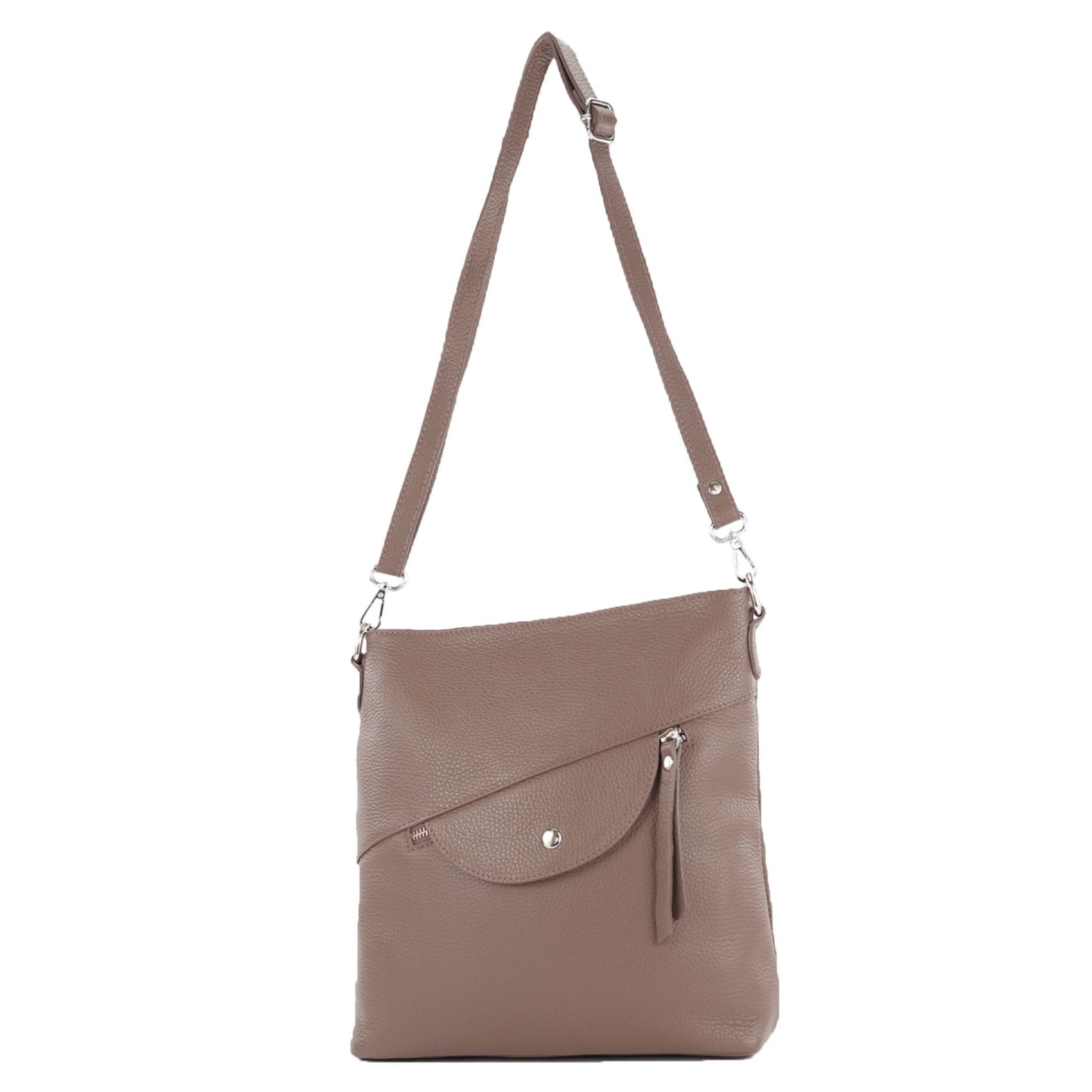 modamoda de T223 Damen Leder Umhängetasche Schultertasche Medium handmade in Italy