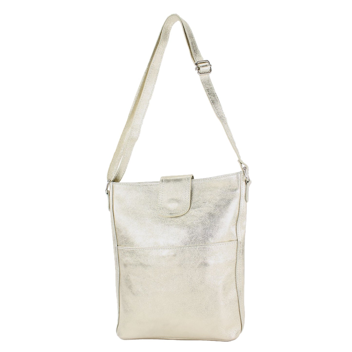 modamoda de T224 Damen Leder Umhängetasche Schultertasche Medium handmade in Italy