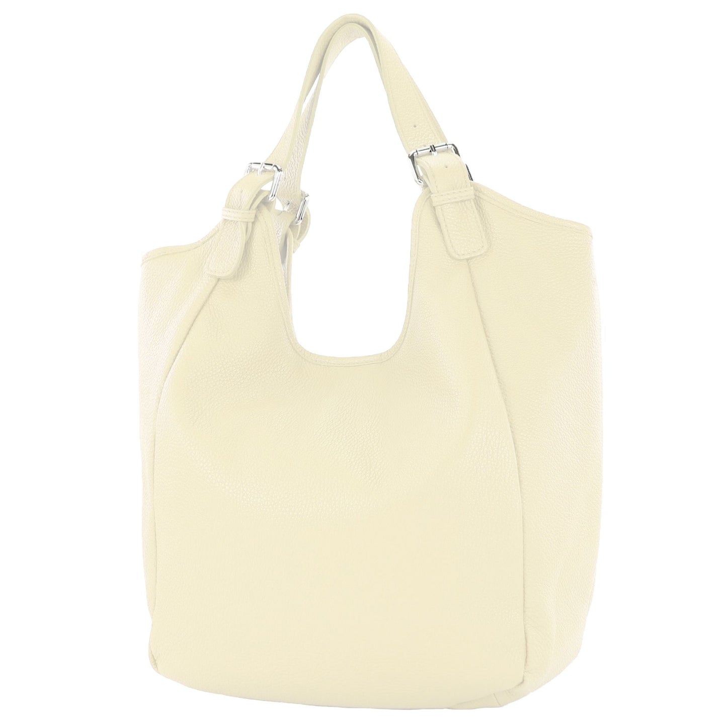 modamoda de T227 Damen Shopper Schultertasche Leder Large handmade in Italy