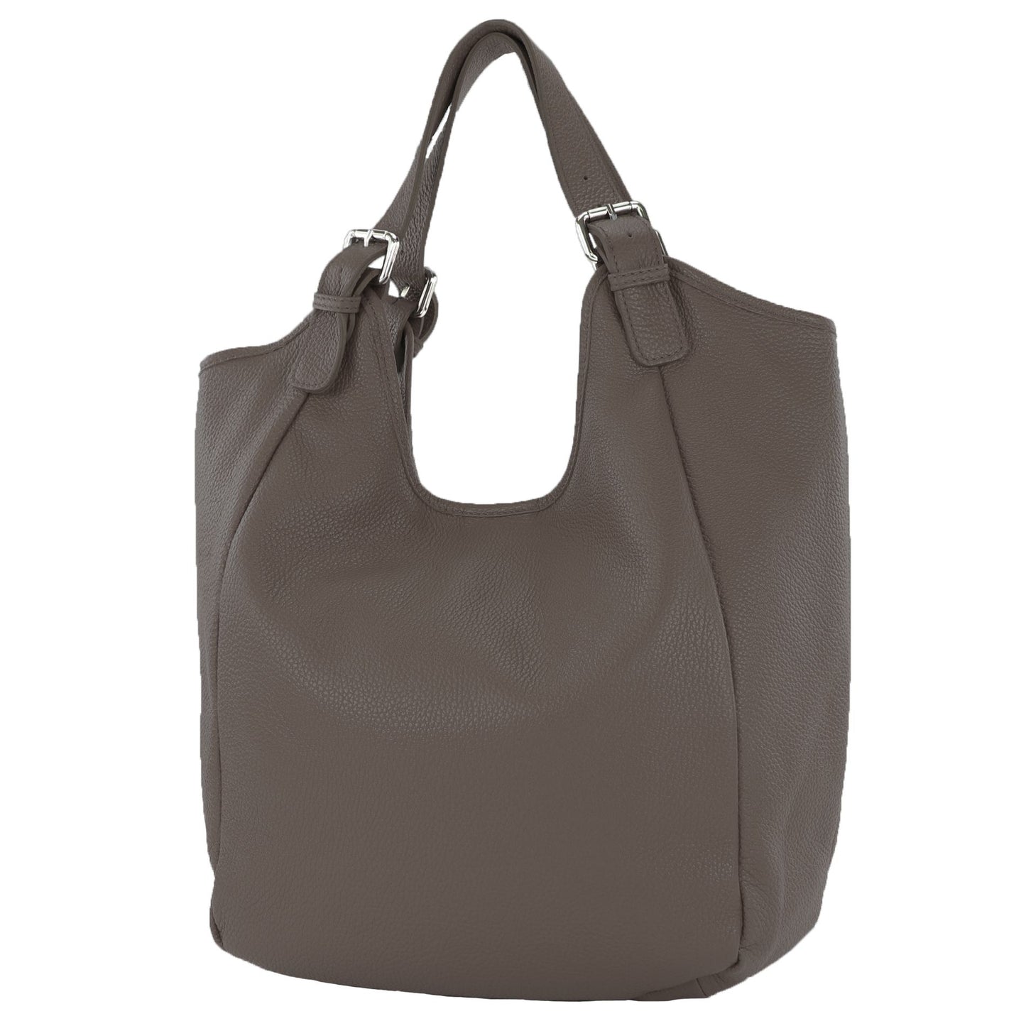 modamoda de T227 Damen Shopper Schultertasche Leder Large handmade in Italy