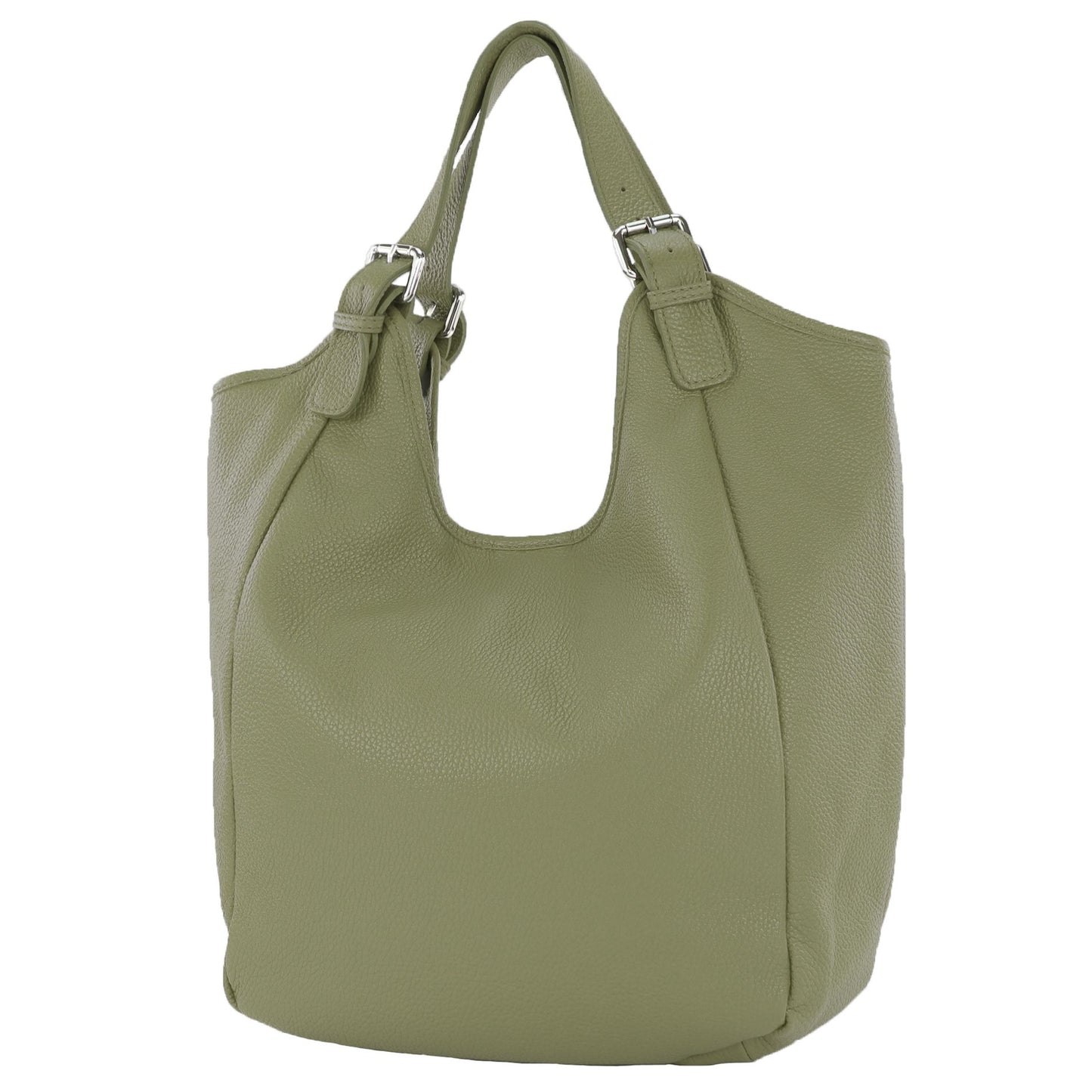 modamoda de T227 Damen Shopper Schultertasche Leder Large handmade in Italy