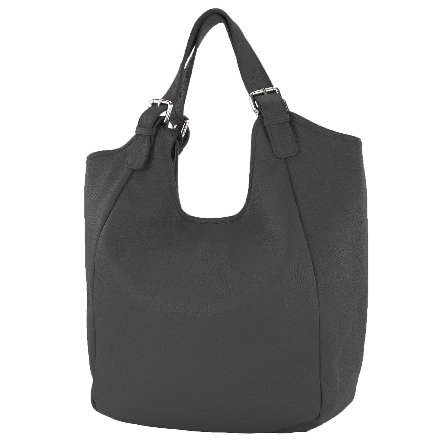 modamoda de T227 Damen Shopper Schultertasche Leder Large handmade in Italy
