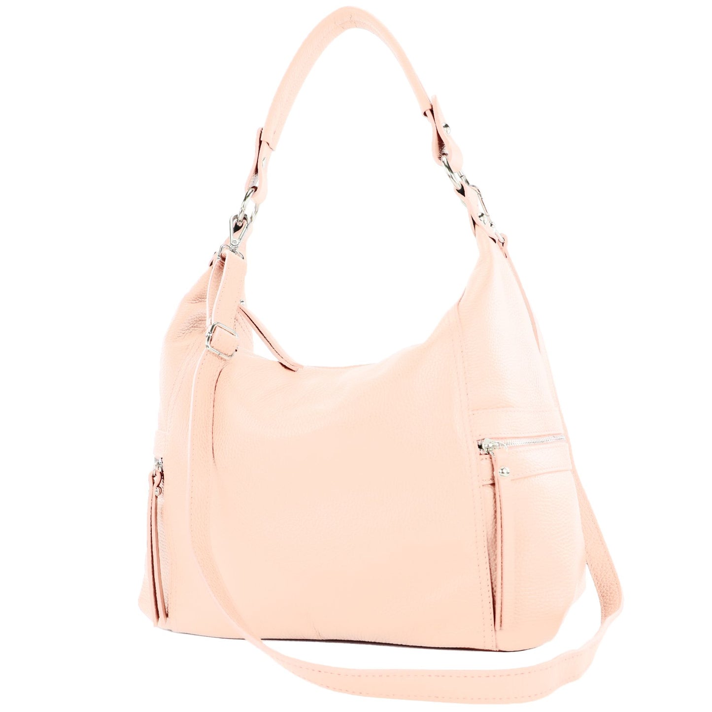 modamoda de T229 Damen Schultertasche Shopper aus Leder Large handmade in Italy