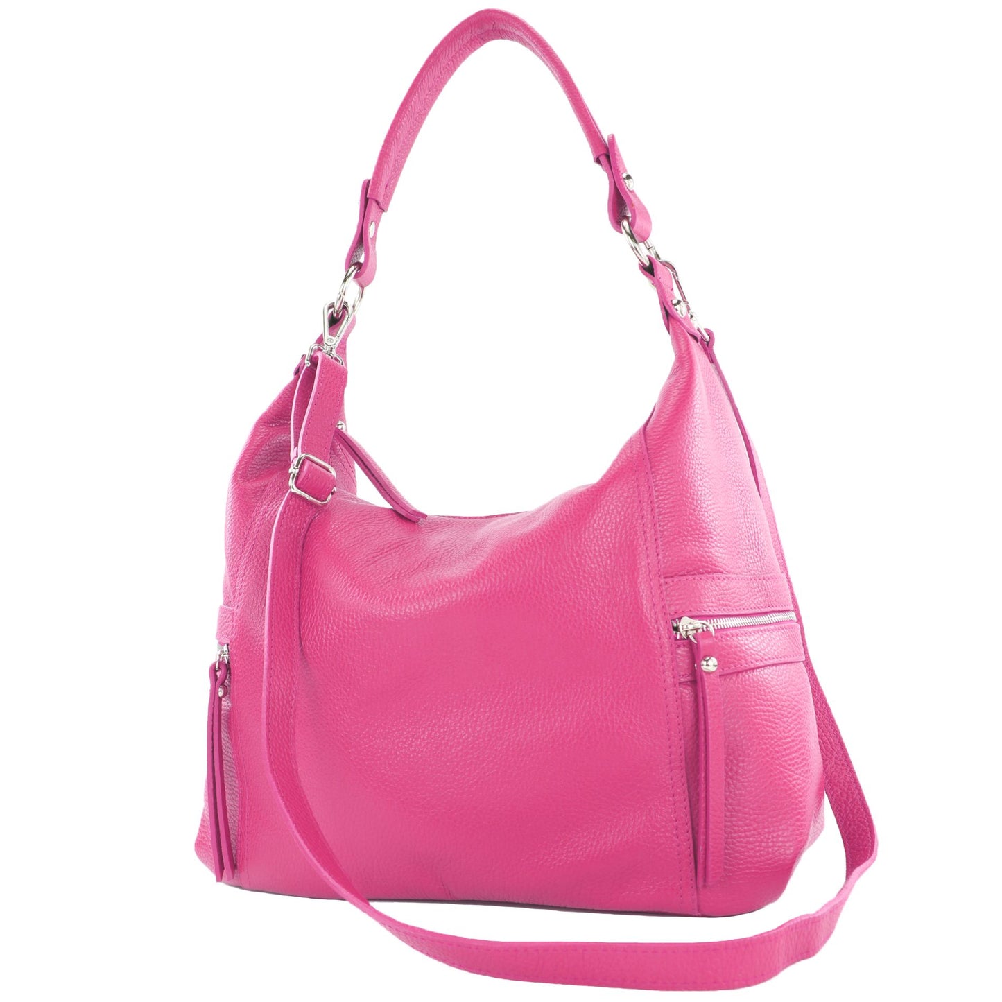 modamoda de T229 Damen Schultertasche Shopper aus Leder Large handmade in Italy