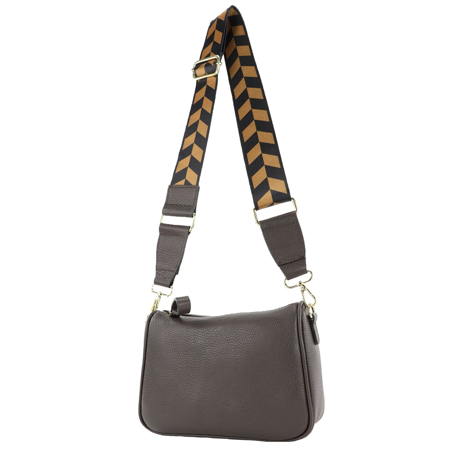 modamoda de T230 Damen Leder Umhängetasche Schultertasche handmade in Italy