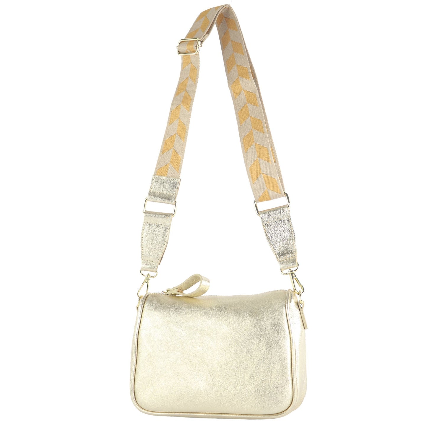 modamoda de T230 Damen Leder Umhängetasche Schultertasche handmade in Italy