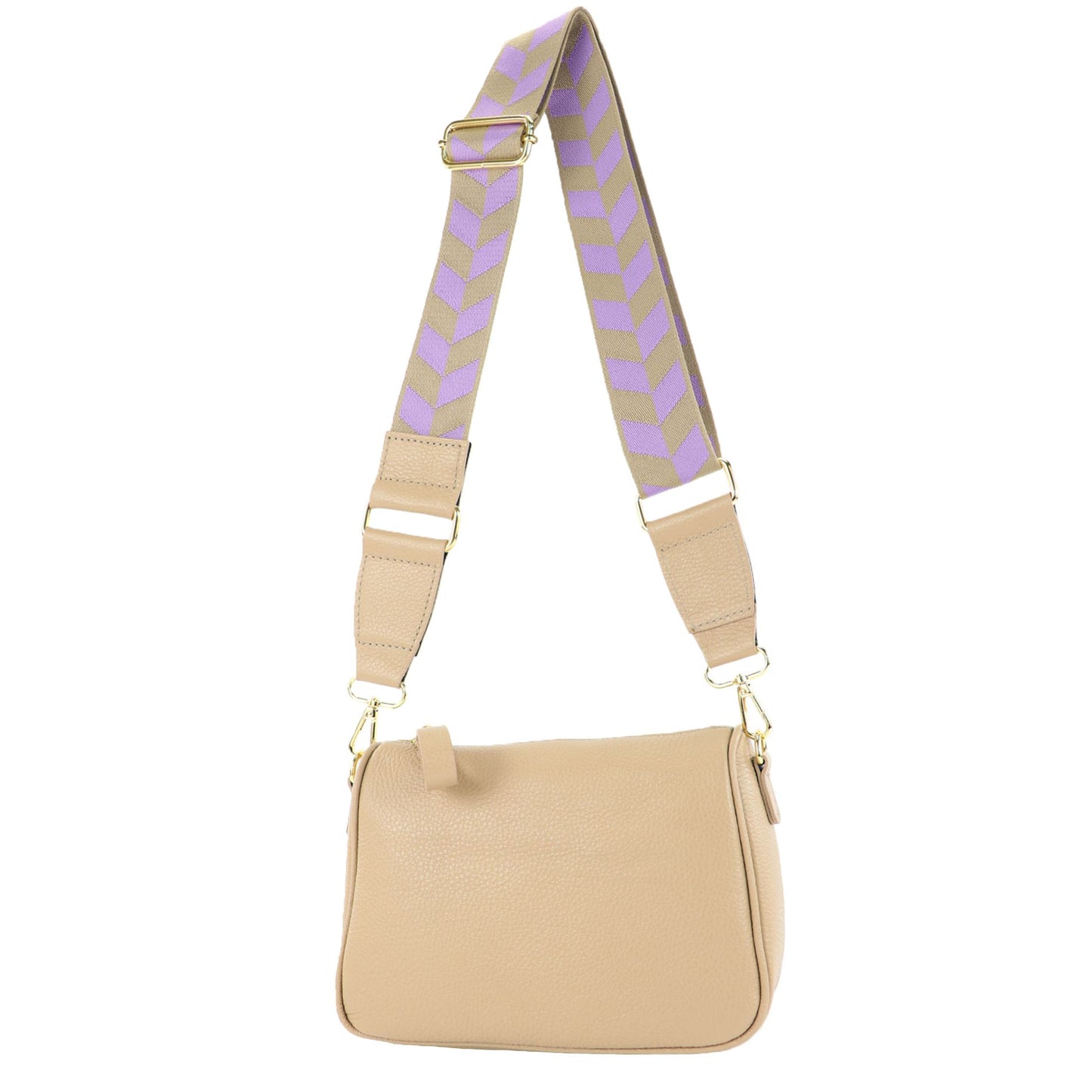 modamoda de T230 Damen Leder Umhängetasche Schultertasche handmade in Italy