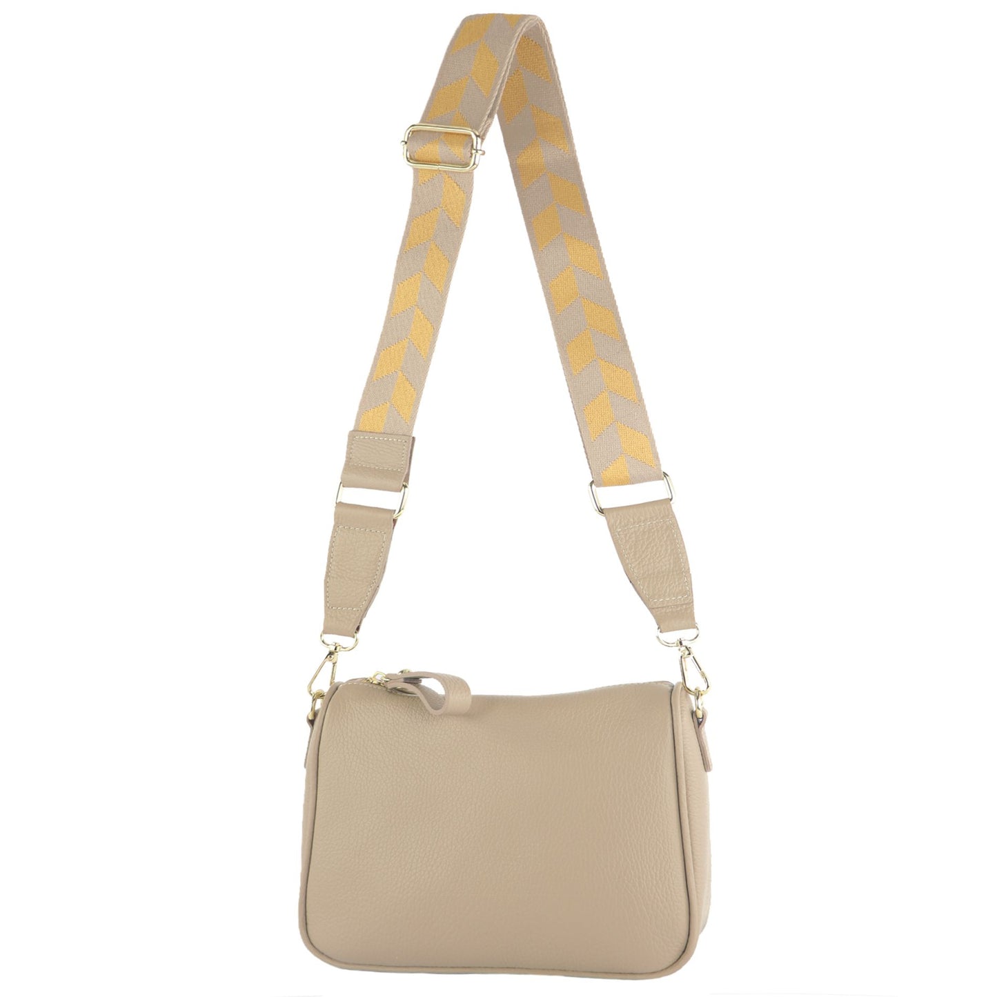 modamoda de T230 Damen Leder Umhängetasche Schultertasche handmade in Italy