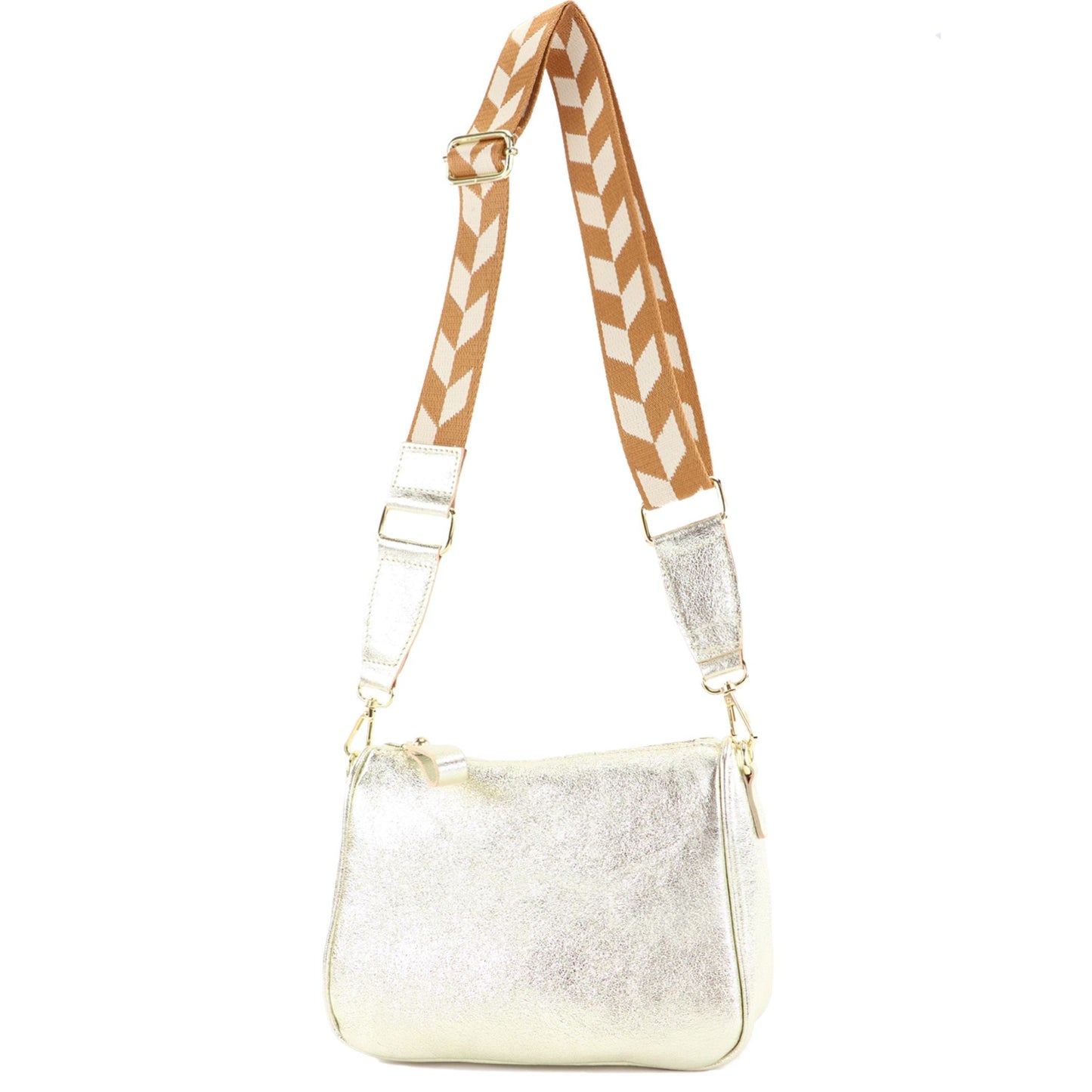 modamoda de T230 Damen Leder Umhängetasche Schultertasche handmade in Italy