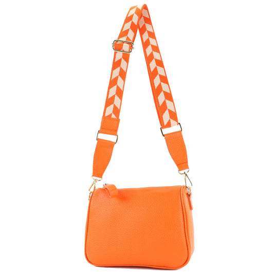 modamoda de T230 Damen Leder Umhängetasche Schultertasche handmade in Italy