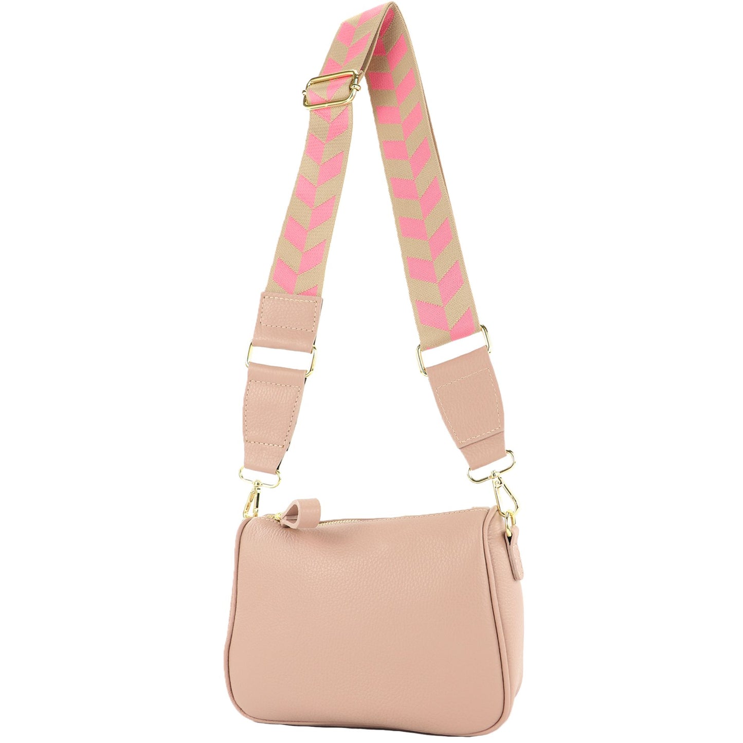 modamoda de T230 Damen Leder Umhängetasche Schultertasche handmade in Italy