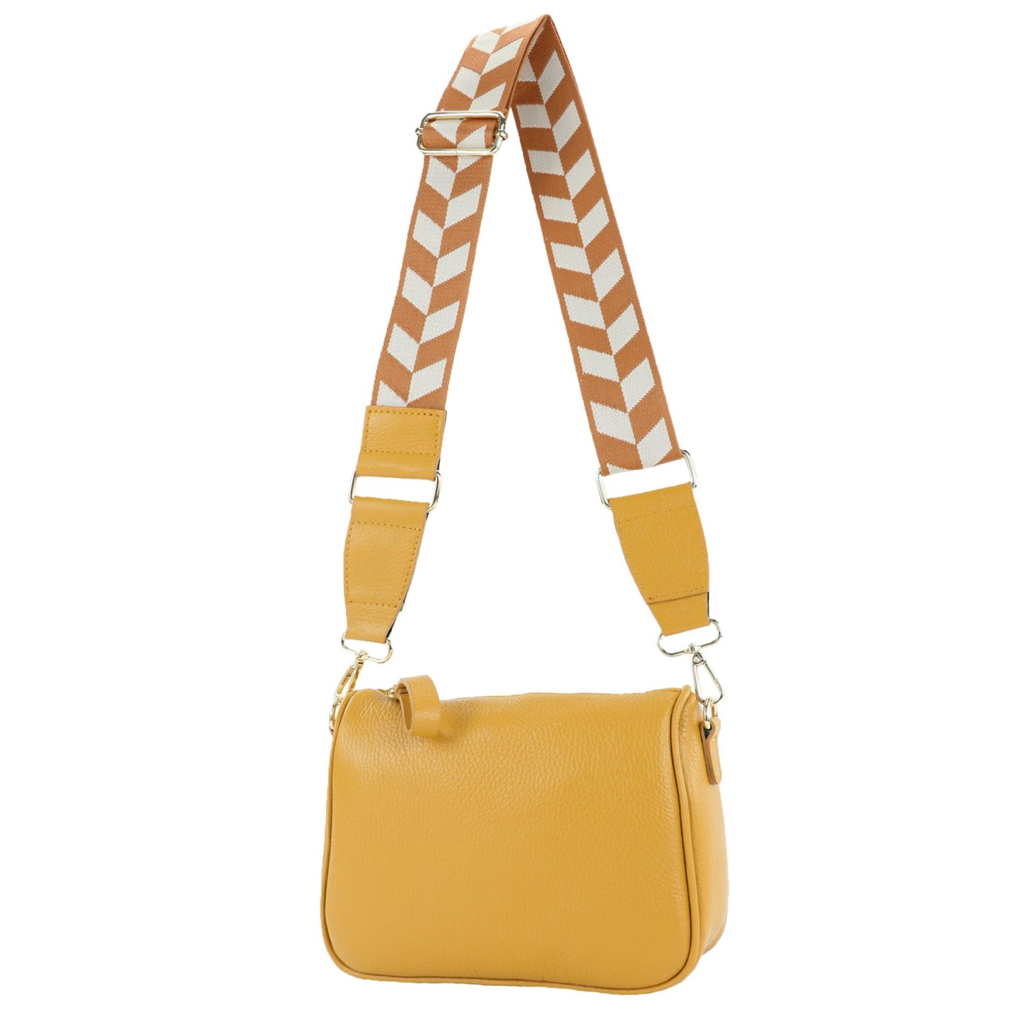 modamoda de T230 Damen Leder Umhängetasche Schultertasche handmade in Italy