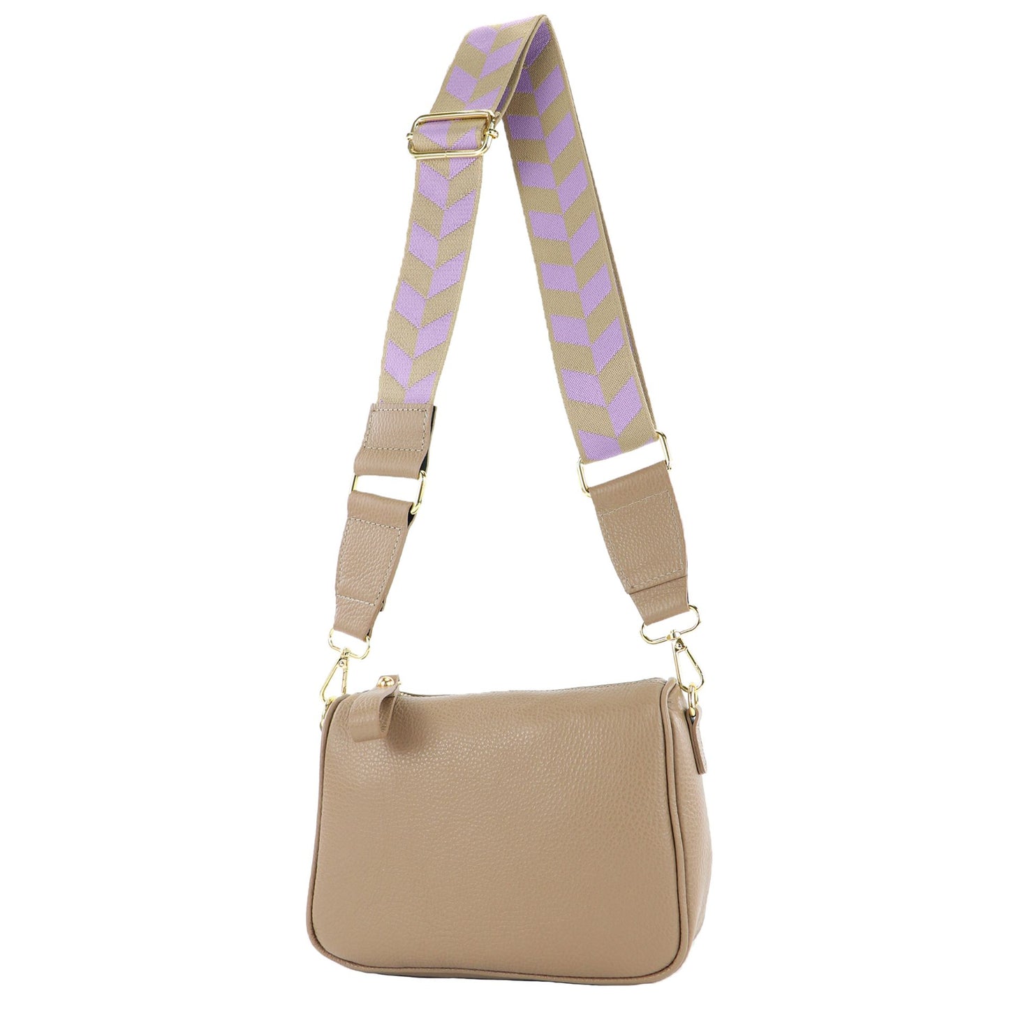 modamoda de T230 Damen Leder Umhängetasche Schultertasche handmade in Italy