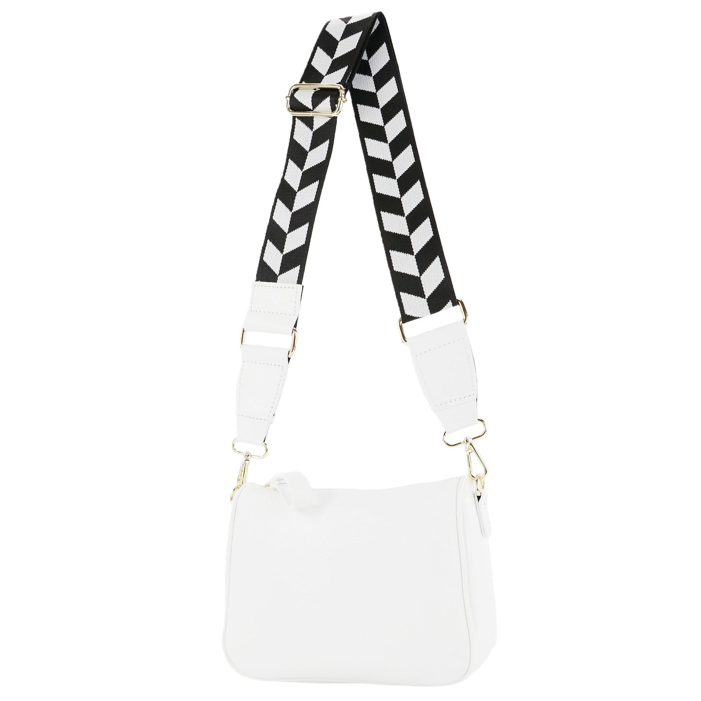 modamoda de T230 Damen Leder Umhängetasche Schultertasche handmade in Italy