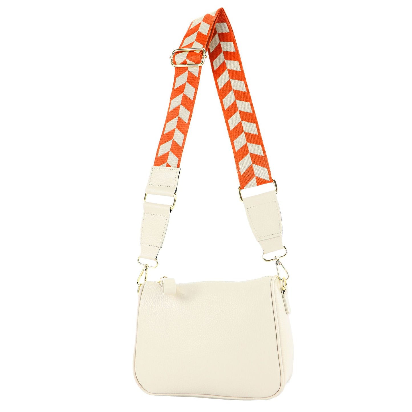 modamoda de T230 Damen Leder Umhängetasche Schultertasche handmade in Italy