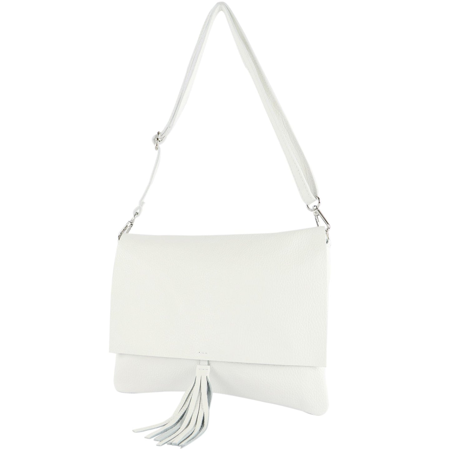 modamoda de - T241 - ital. Leder Clutch Umhängetasche Medium