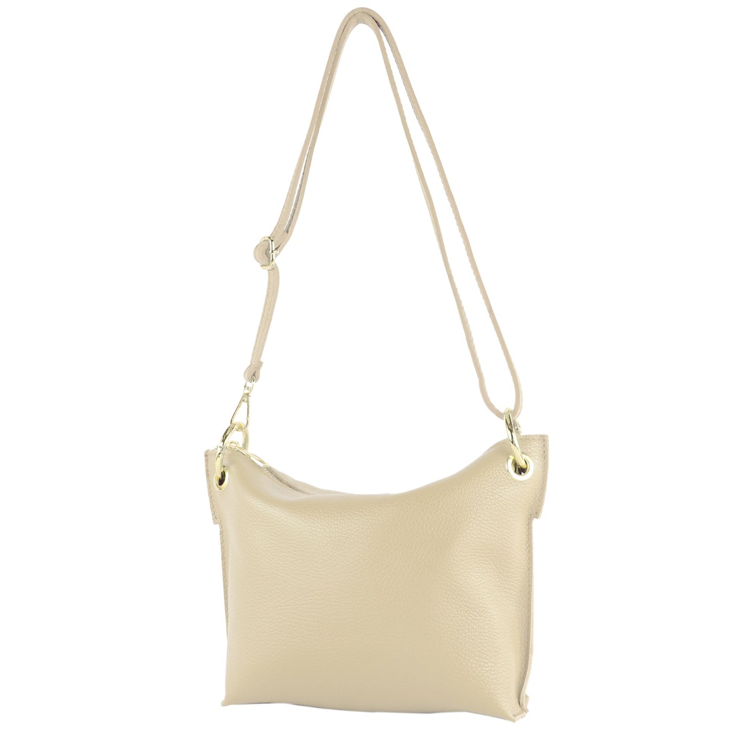 modamoda de - T243 - ital. Umhängetasche Klein Small aus Leder
