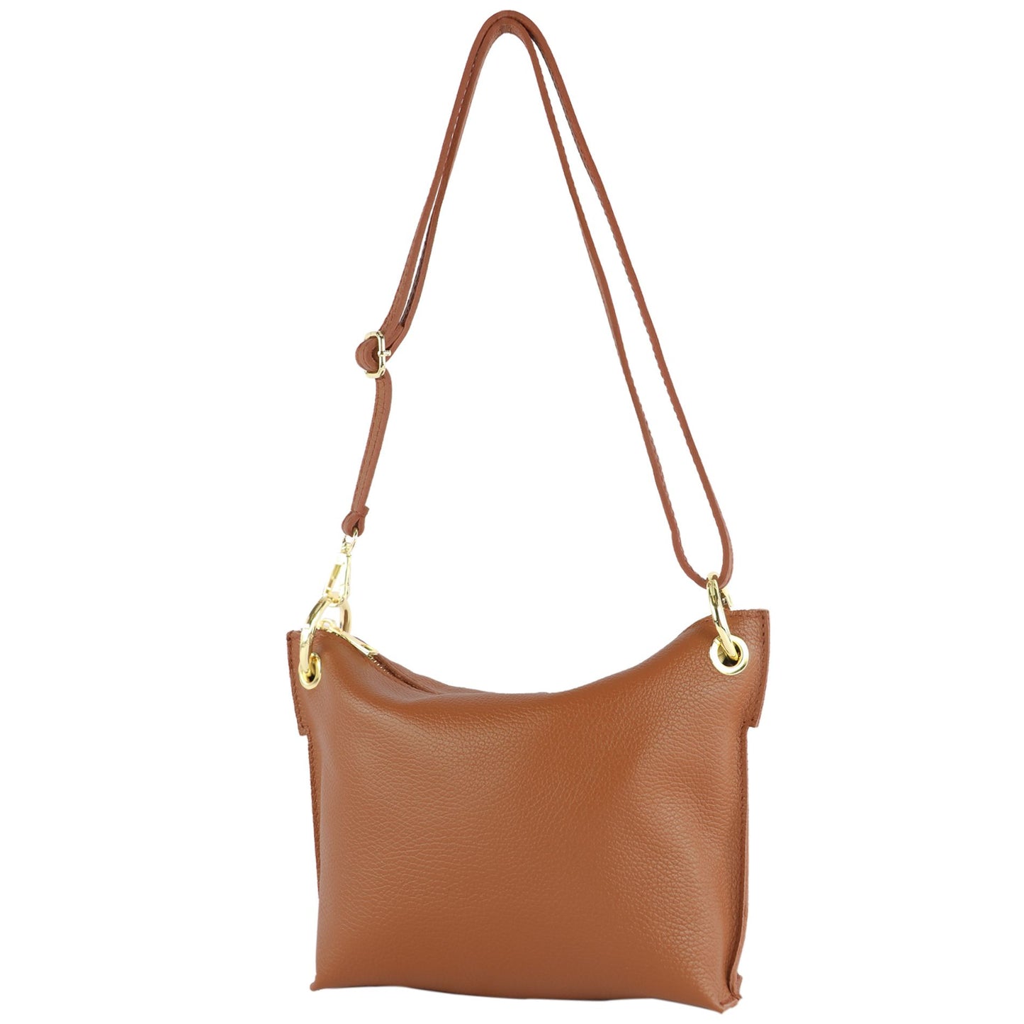 modamoda de - T243 - ital. Umhängetasche Klein Small aus Leder